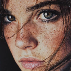 Close up of Marija Bergam