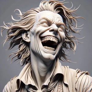 Hideous laughing face