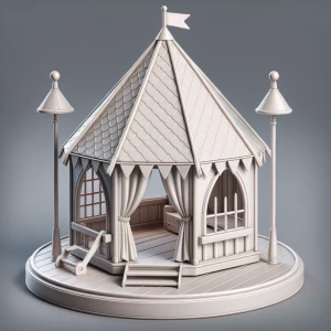 toy tent for children's room with toony finishing