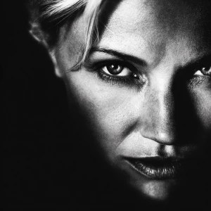 Ultra realistic big close-up portrait of Cameron Diaz, cinematic...