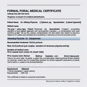 Act as a professional medical administrator. Draft a formal Medi...