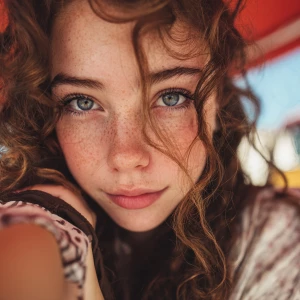 selfie of young woman