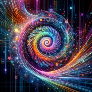 An awe-inspiring array of cascading colors and geometric shapes...