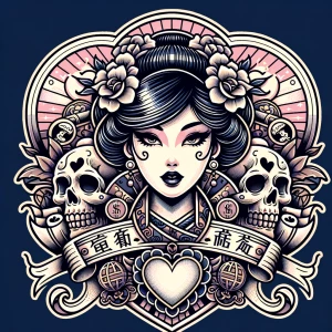 Shaped Logo
 brand name [Dead Hearts & Butterflies]
Anime logo
E...