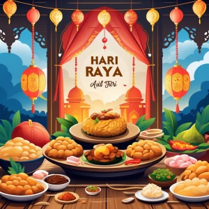 poster hari raya aidil fitri