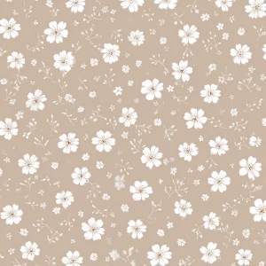 Neutral Ditsy Floral – Seamless Digital Paper (Low-Ink, Tiny Whi...