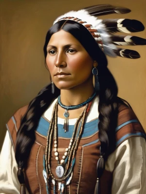 poster of a Native American woman (susan la flesche picotte) of...