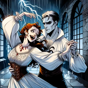 Święta, graceful Slavic beauty with auburn hair and light eyes,...