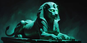 A mysteriously enchanting Cimmerian sphinx, its sleek body shrou...