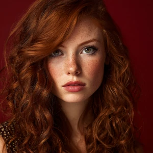 Redhead supermodel