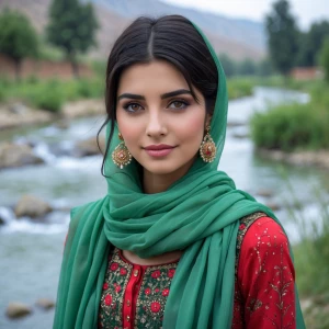 Please create a beautiful picture of a very pretty girl, she is...