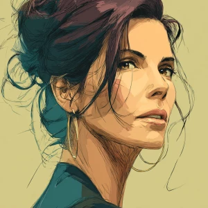 Sandra Bullock by moebius