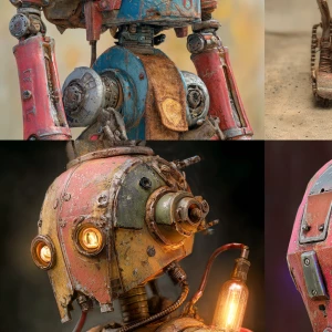 A grotesquely fascinating automaton figure, each hinge and pisto...