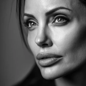 Close up of Angelina Jolie