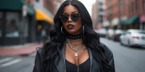 Girlie baddie. Black. Living her best life