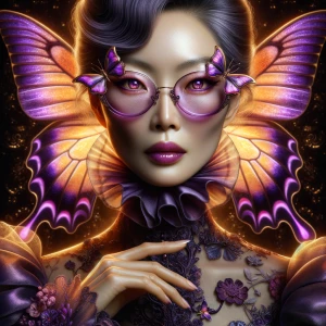 A highly detailed, hyper-realistic digital painting features a c...