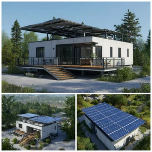 i need a picture of prefabricated small villa like container wit...