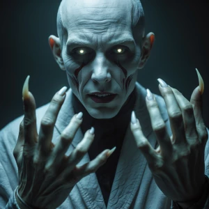 Un être à l’apparence presque humaine, mais avec une peau d’un b...