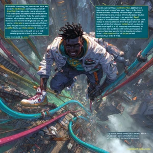 "A highly agile and fit Nigerian male character in his late 20s...