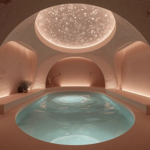 Explore a tranquil sanctuary deep below a grand estate – the Sub...