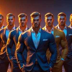 VaultLink verification avatar featuring a group of muscular men...