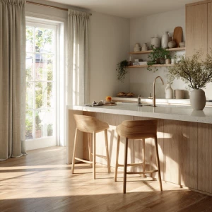 Create an ultra-realistic architectural photo of a modern Scandi...