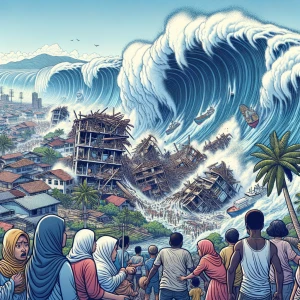 Illustrate the devastating impact of the 2004 Indian Ocean earth...