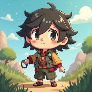 Hirono goes on an adventure and collects beads that form him to...