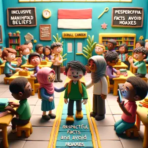 Please make a full stop-motion animation story in tactile clayma...