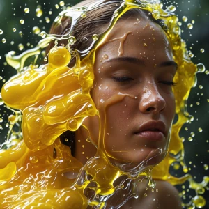 Oil covering entire body