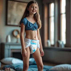 girls in diaper