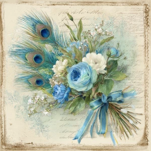 Print-ready shabby-chic square card, ~5×5 in, 300 DPI, sRGB, 3 m...