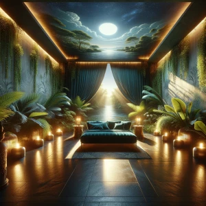 Bedroom 1 – The Nile Moon Suite: A sanctuary of moonlit luxury,...