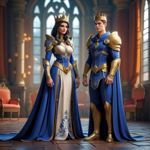 A tall void queen and her short king