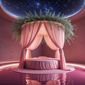 Create an image of a serene and romantic setting known as the Bl...