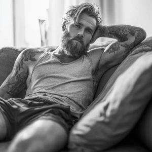He's definitely mastered the art of laid-back living. The casual...