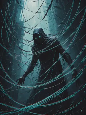 In the depths of a spooky grungy quantum encryption, tangled lin...