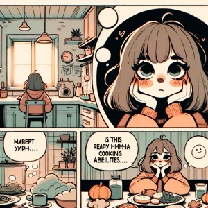 Cute indie webcomic aesthetic, doodle style, thick shaky black i...