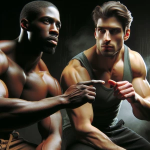 Kenneth and Ethan males mid 30’s muscular bulging ese pitote que...