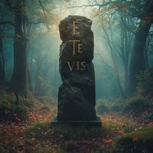 a surreal and vibrant cinematic photo of a fantasy music album p...