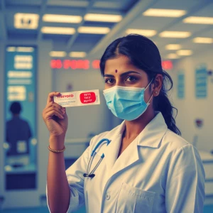 Typhoid test report positive image generate kro name - dimple Ve...