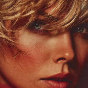 Close up of Charlize Theron