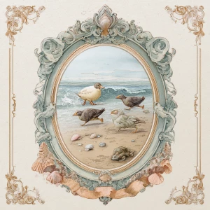 Print-ready junk journal page, A4 portrait full-bleed (≈2480×350...