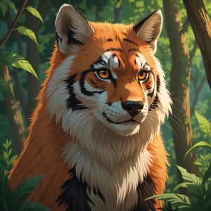 Аниме рисунок животного