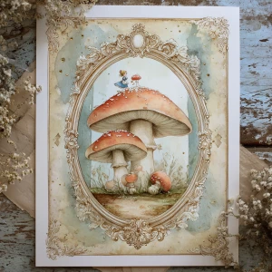 Print-ready junk journal page, A4 portrait full-bleed (≈2480×350...