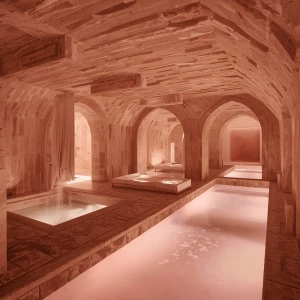 Imagine stepping into Halite Flow Spa, where blocks of halite in...