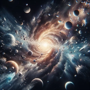 it needs the universe tearing apart and expanding really fast an...