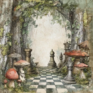 Print-ready junk journal page, A4 portrait full-bleed (approx. 2...