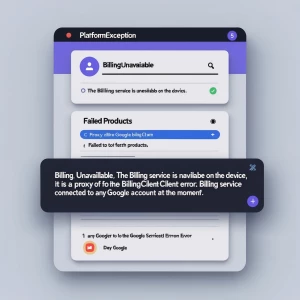 PlatformException(BillingUnavailable, The Billing service is una...