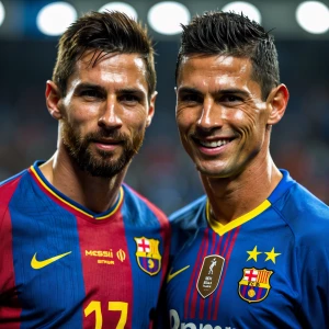 Messi With Cristiano Ronaldo